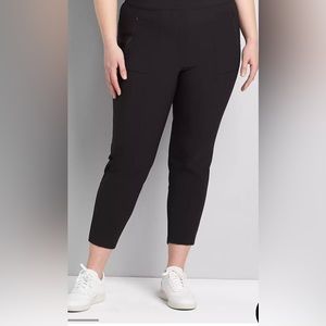 Lane Bryant On the Go Pull-On Mid Rise Ankle Pant (black) Women’s 20